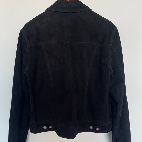 Saint Laurent Suede Denim Jacket - Picture 2 of 2